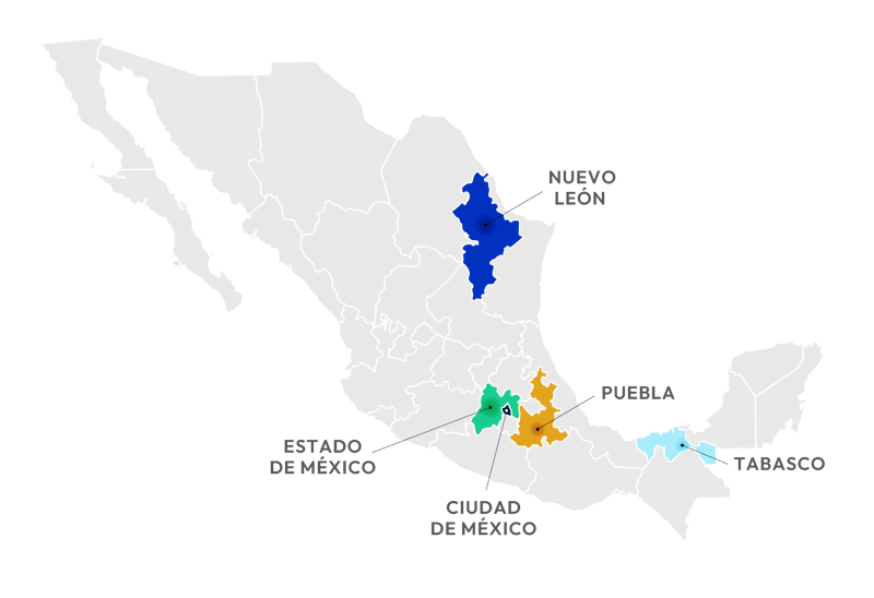 ESTADOSCONELMAYOR NUMERO DEDELITOS
